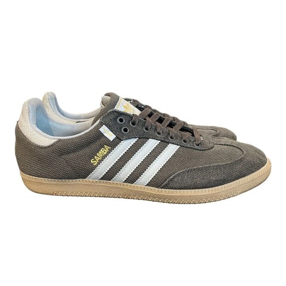 adidas Originals Other - Mens Adidas Hemp Samba Sneakers Olive/gum Soccer Casual Size 12 G98628